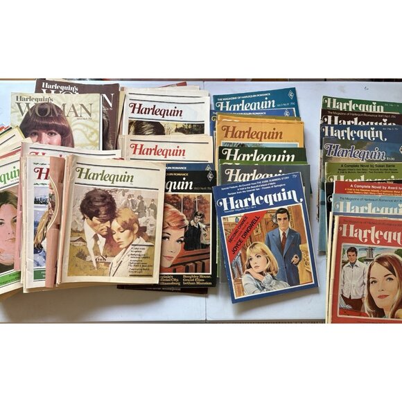 LOT of 5 Harlequin Magazines - RANDOM MIX - Romance Woman's Vintage 1970s Ads - Picture 1 of 16